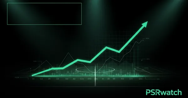 Abstract football-finance illustration in emerald green and black, mixing stadium, pitch and balance-sheet motifs, used as the hero image for the PSRwatch article "Trevoh Chalobah leaves Chelsea: what the £25.2m sale does to their squad-cost room".